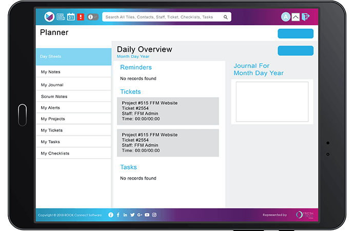 Planners, Day Sheets & Safety